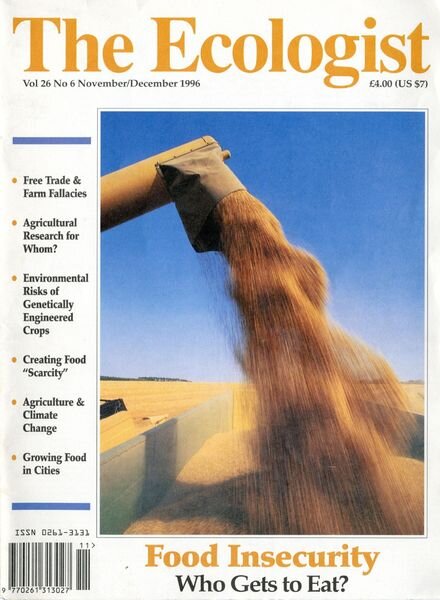 Resurgence & Ecologist – Ecologist, Vol 26 N 6 – November – December 1996 Cover