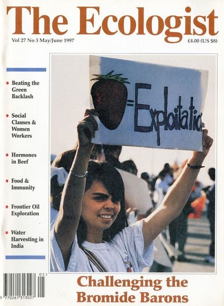 Resurgence & Ecologist – Ecologist, Vol 27 N 3 – May-June 1997 Cover