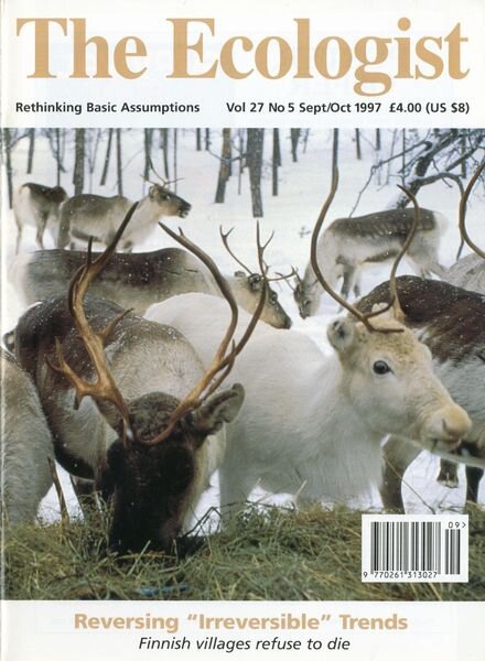 Resurgence & Ecologist – Ecologist, Vol 27 No 5 – Sepember – October 1997 Cover