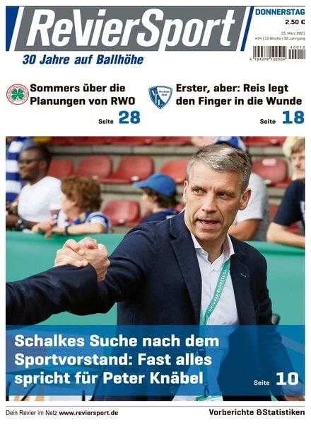 RevierSport – 25 Marz 2021 Cover