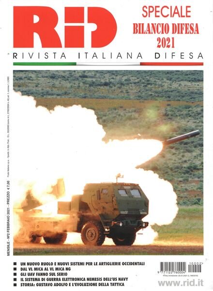 Rivista Italiana Difesa – Febbraio 2021 Cover