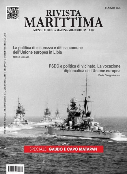 Rivista Marittima – Marzo 2021 Cover
