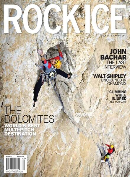 Rock and Ice – Issue 207 – January 2013 Cover
