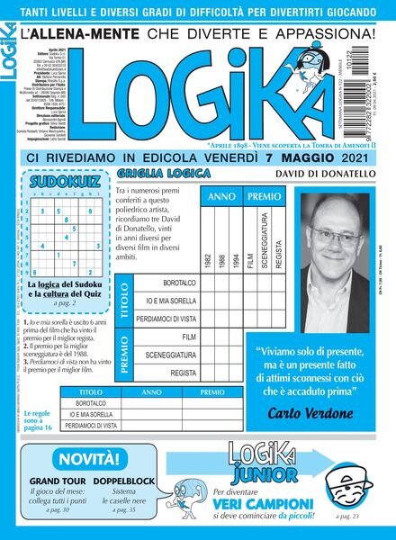 Settimana Logika – 09 aprile 2021 Cover