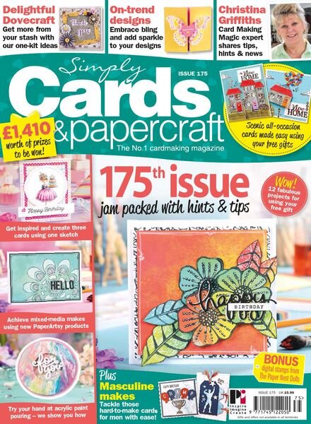 Simply Cards & Papercraft – Issue 175 – March 2018 Cover