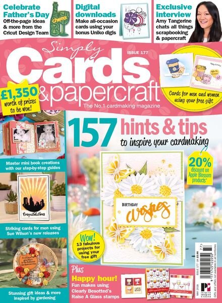 Simply Cards & Papercraft – Issue 177 – May 2018 Cover