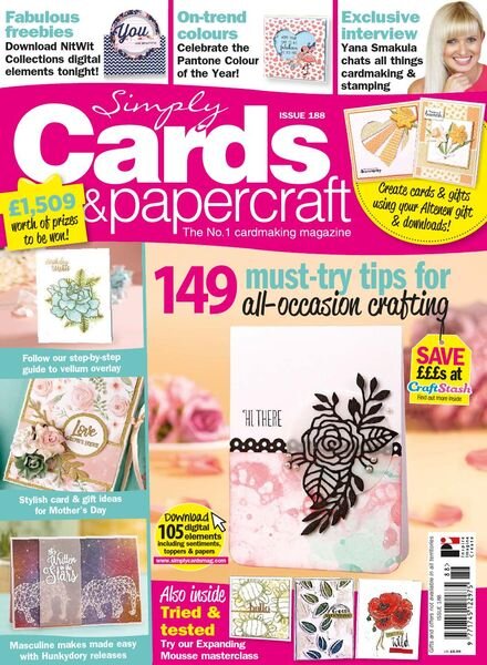 Simply Cards & Papercraft – Issue 188 – February 2019 Cover