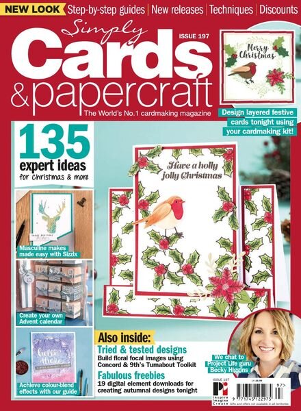 Simply Cards & Papercraft – Issue 197 – October 2019 Cover