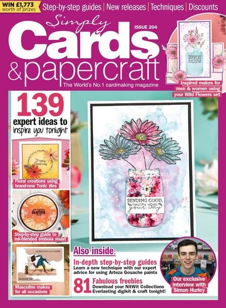 Simply Cards & Papercraft – Issue 204 – April 2020 Cover