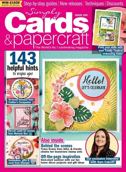Simply Cards & Papercraft – Issue 205 – May 2020 Cover