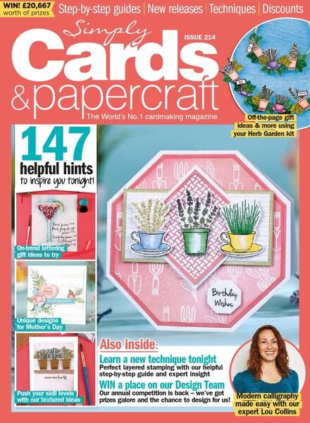 Simply Cards & Papercraft – Issue 214 – February 2021 Cover