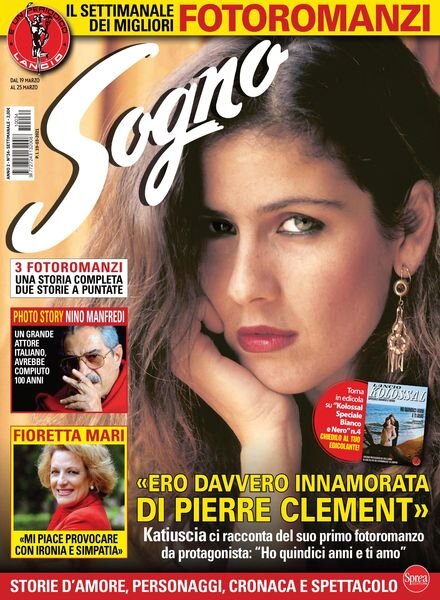 Sogno – 19 marzo 2021 Cover