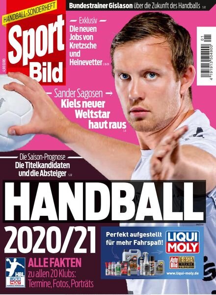 Sport Bild Handball – September 2020 Cover