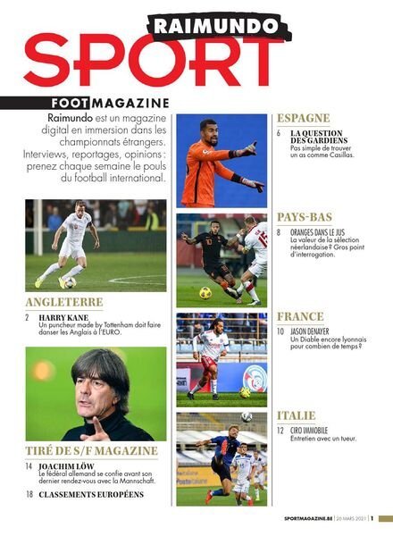 Sport Foot Magazine Raimundo – 26 Mars 2021 Cover