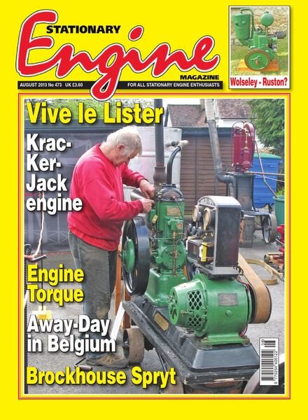 Stationary Engine – Issue 473 – August 2013 Cover