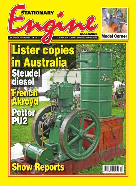 Stationary Engine – Issue 489 – December 2014 Cover