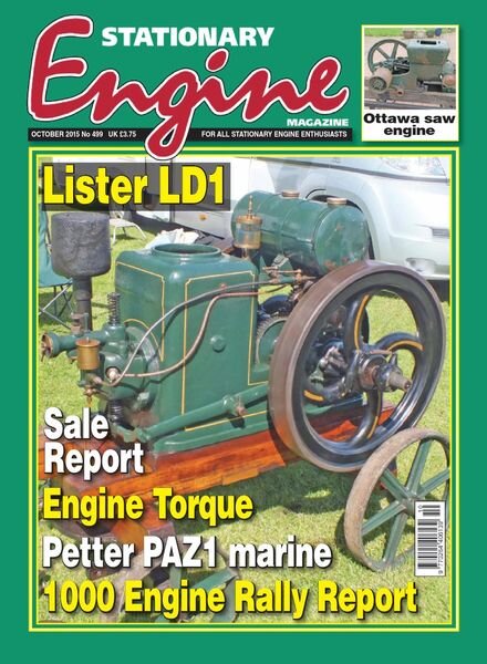 Stationary Engine – Issue 499 – October 2015 Cover