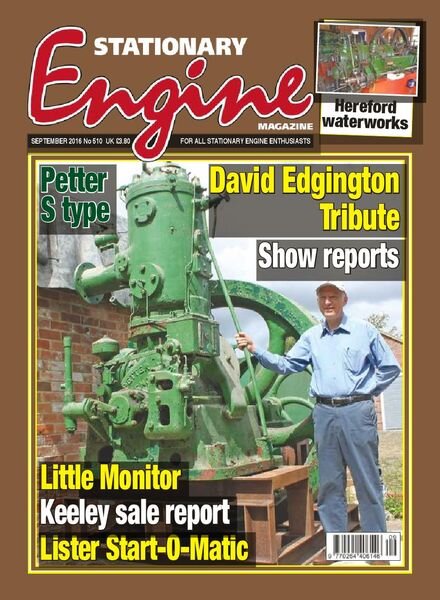 Stationary Engine – Issue 510 – September 2016 Cover