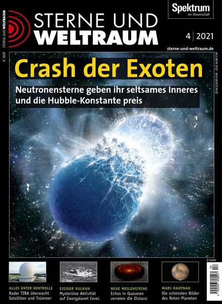 Sterne und Weltraum – April 2021 Cover