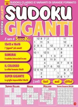 Sudoku Giganti – aprile 2021