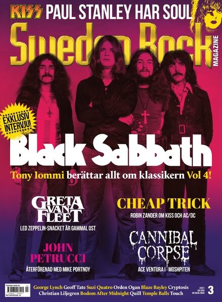 Sweden Rock Magazine – 23 mars 2021 Cover