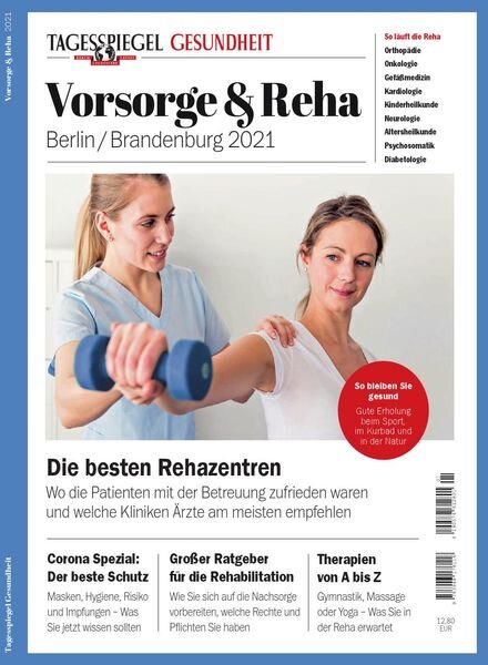 Tagesspiegel Gesundheit – Vorsorge & Reha – Dezember 2020 Cover