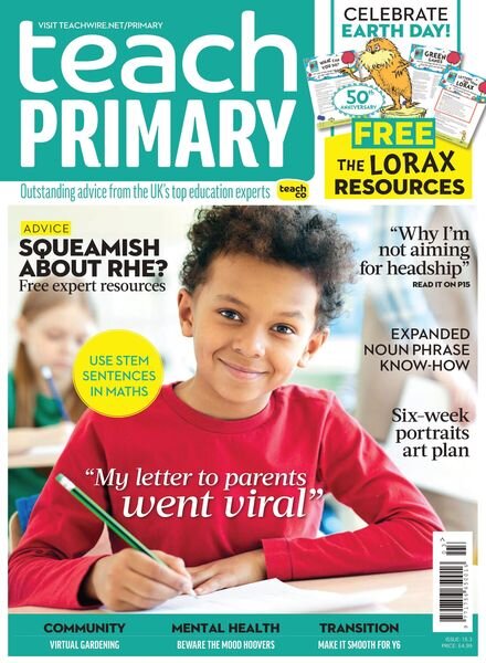 Teach Primary – April 2021 Cover