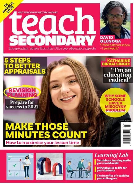 Teach Secondary – Volume 9 Issue 7 – October-November 2020 Cover