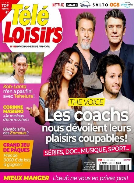 Tele Loisirs – 29 Mars 2021 Cover