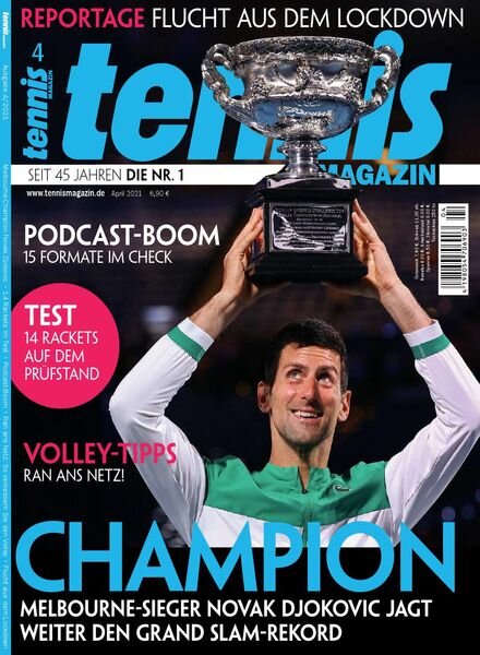 tennis – April 2021 Cover