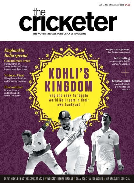 The Cricketer Magazine – November 2016 Cover