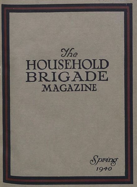 The Guards Magazine – Spring 1940 Cover