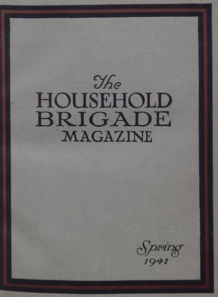 The Guards Magazine – Spring 1941 Cover