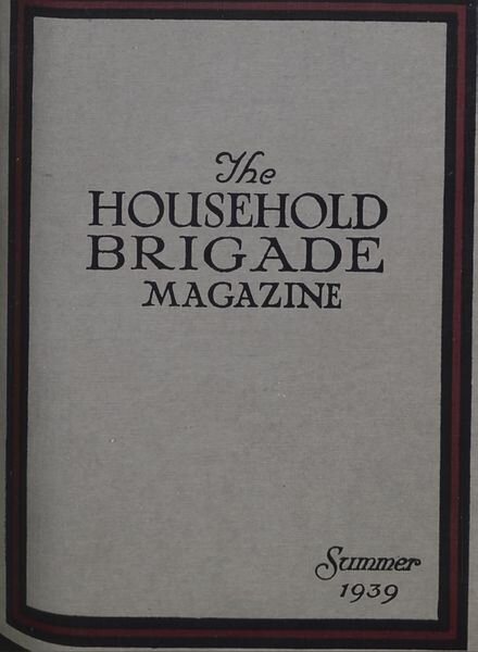 The Guards Magazine – Summer 1939 Cover
