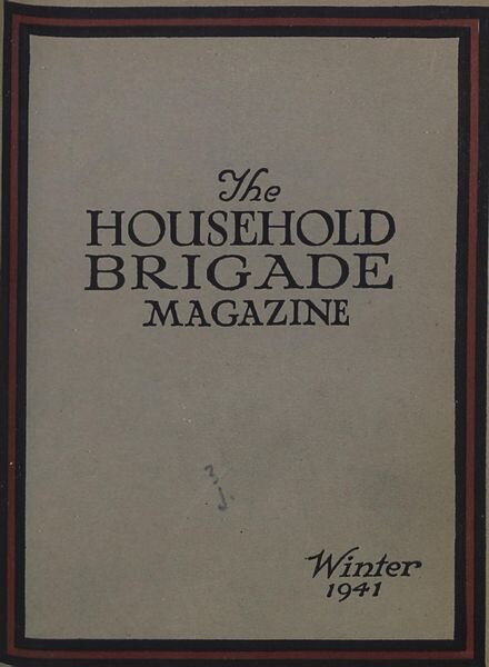The Guards Magazine – Winter 1941 Cover