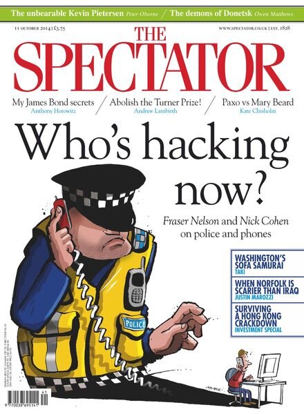 The Spectator – 11 October 2014 Cover