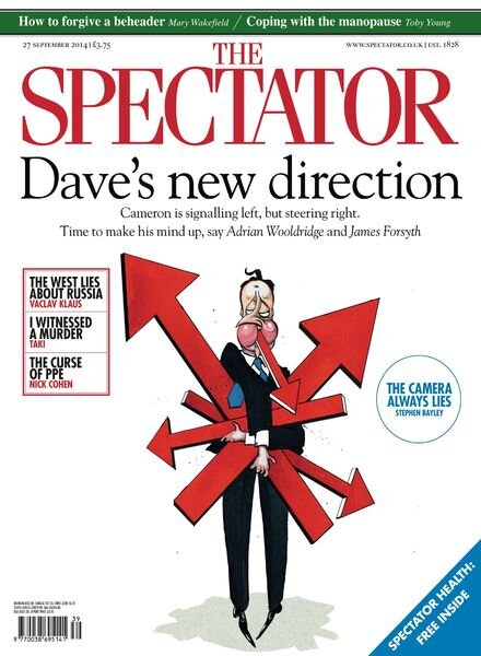 The Spectator – 27 September 2014 Cover