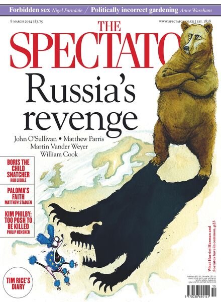 The Spectator – 8 March 2014 Cover