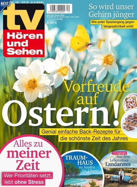 TV Horen und Sehen – 19 Marz 2021 Cover