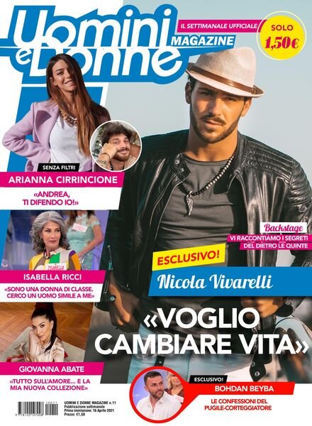 Uomini e Donne magazine – 16 aprile 2021 Cover