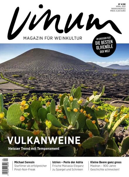 Vinum – April 2021 Cover