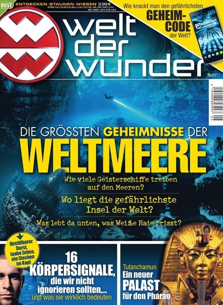 welt der wunder – 09 April 2021 Cover