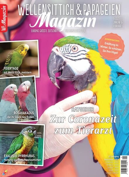 WP-Magazin Wellensittich & Papageien – Januar 2021 Cover