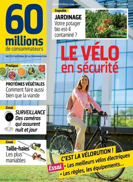 60 Millions de Consommateurs – Mai 2021 Cover