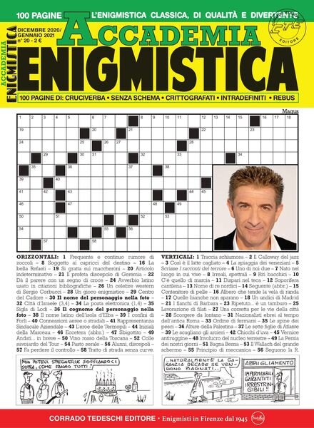 Accademia Enigmistica – dicembre 2020 Cover