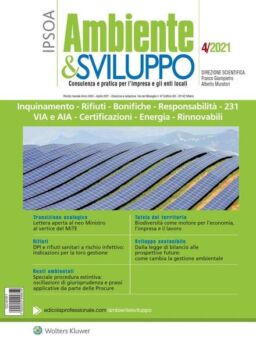 Ambiente & sviluppo – Aprile 2021