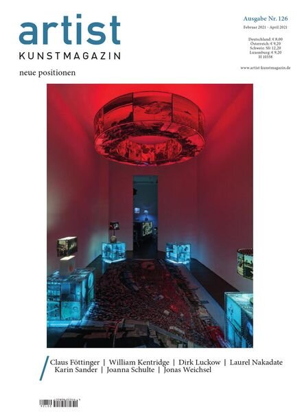 Artist Kunstmagazin – Januar 2021 Cover