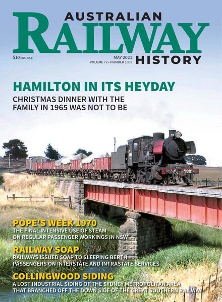 Australian Railway History – May 2021 Cover