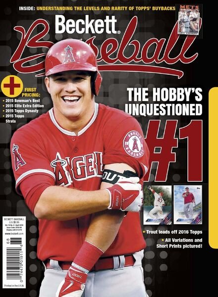 Beckett Baseball – April 2016 Cover