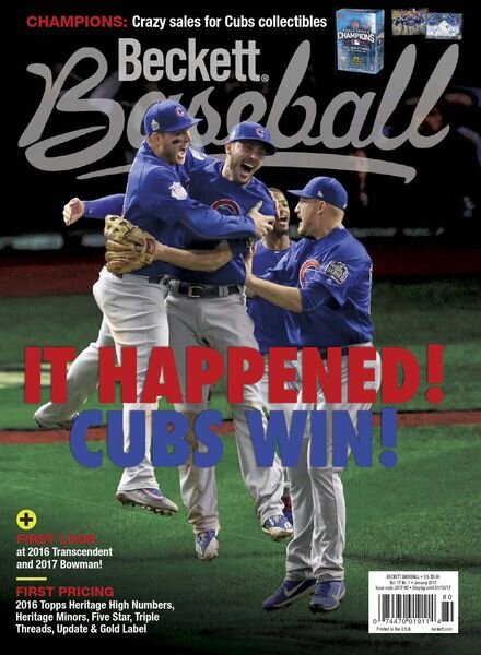 Beckett Baseball – January 2017 Cover